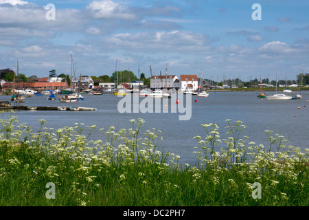 Woodbridge, Fiume Deben, Suffolk, East Anglia, Inghilterra Foto Stock