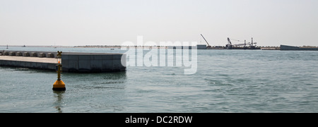 Diga chiamato Progetto MOSE nel mare Adriatico vicino a Venezia 06 Foto Stock