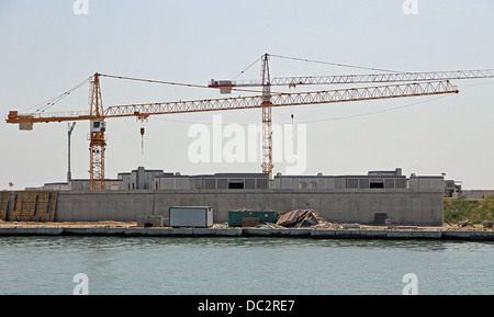 Diga chiamato Progetto MOSE nel mare Adriatico vicino a Venezia 08 Foto Stock