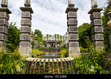 Collezionista Earl's Garden a Arundel Castle in Arundel Town - West Sussex - Inghilterra - UK Foto Stock