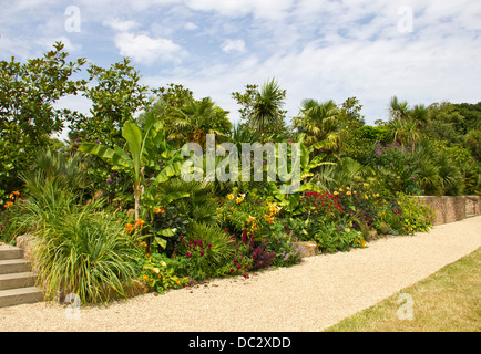 Arundel Castle Gardens in Arundel Town - West Sussex - Inghilterra - UK Foto Stock