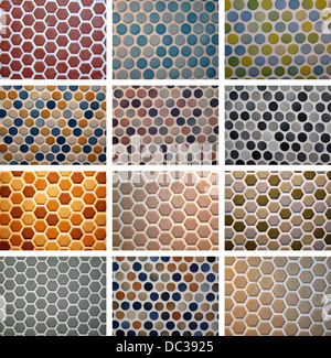 La texture di sfondo piastrella Foto Stock