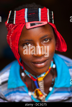 Bana tribù Donna, Key Afer, Valle dell'Omo, Etiopia Foto Stock