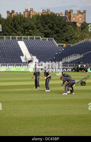 Durham, Regno Unito. 08 Ago, 2013. In Australia la sessione di training a Emirates Durham International Cricket Ground a Chester-le-Street. La sessione è stata la squadra finale pratica prima del 4° Investec Ceneri Test match tra Inghilterra e Australia. Credito: Stuart Forster/Alamy Live News Foto Stock