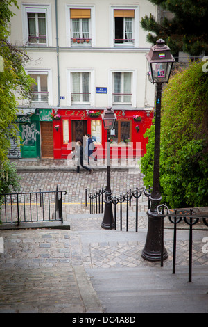 Fasi di Montmartre, Parigi Francia Foto Stock