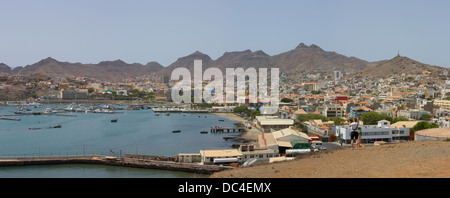 Mindelo Panorama, Sao Vicente Isola Capo Verde Foto Stock