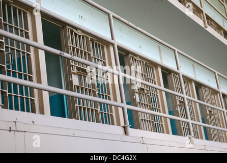 Il penitenziario di Alcatraz celle di prigione Foto Stock
