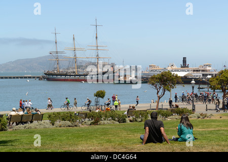 Maritime National Historic Park e Parco Acquatico, San Francisco, CA Foto Stock