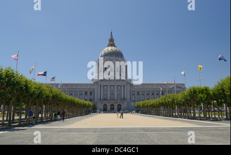 San Francisco city hall, CA Foto Stock
