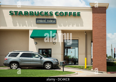 Starbucks Coffee shop in nord Oklahoma City, Oklahoma, Stati Uniti d'America. Foto Stock