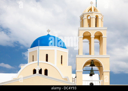 St George chiesa (Ekklisia Agios Georgios) Oia Santorini grecia Europa Foto Stock