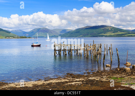 Porto Bannatyne sull'Isle of Bute Scozia UK Foto Stock