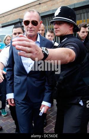 Ex Inghilterra star Paul Gascoigne a Stevenage Magistrates Court a Stevenage Gran Bretagna 05 agosto 2013 . Foto Stock