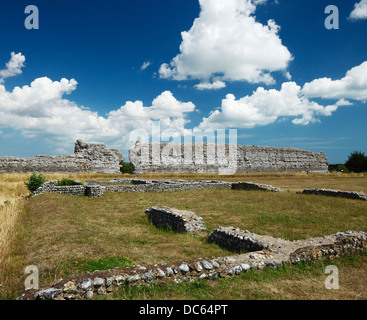 Richborough Roman Fort. Foto Stock