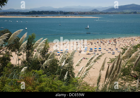 LA MAGDALENA BEACH SANTANDER BAY CANTABRIA SPAGNA Foto Stock