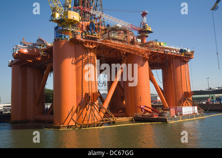 Stena Spey trivellatrice platform Keppel Verolme Botlek cantiere porto di Rotterdam Paesi Bassi Foto Stock