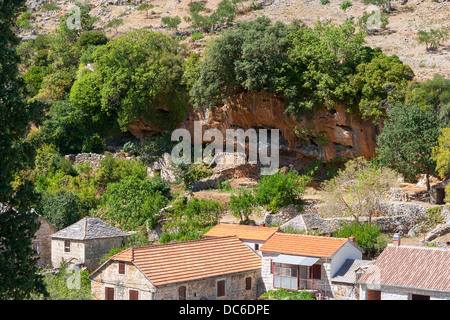 Dol villaggio sull'isola di Brac, Croazia Foto Stock