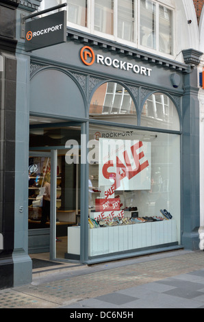 Rockport negozio di calzature in South Molton Street, Mayfair, London, Regno Unito. Foto Stock