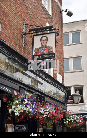 Il Fitzrovia pub di Goodge Street, Fitzrovia, Londra, Regno Unito. Foto Stock