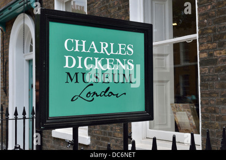 Museo di Charles Dickens in Doughty Street, Londra, Regno Unito Foto Stock