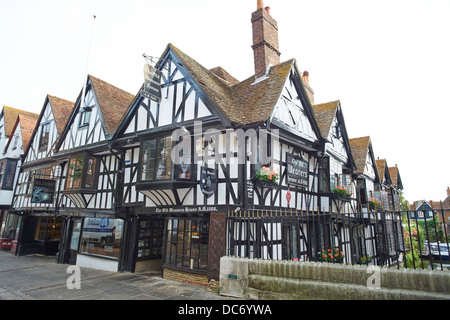 I tessitori di vecchia casa St Peters Street Canterbury Kent REGNO UNITO Foto Stock