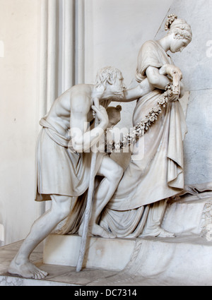 VIENNA - 3 luglio: dettaglio della tomba di Marie Christine figlia di Maria Theresia a partire dagli anni 1798 - 1805 da Antonio Canova Foto Stock