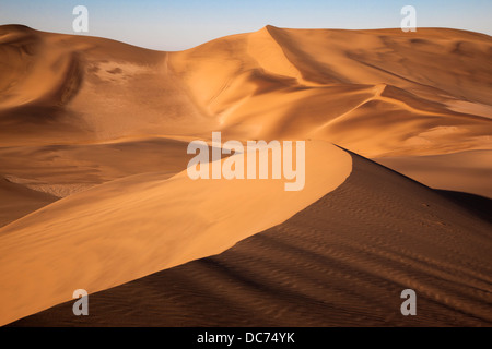 Le dune di sabbia vicino a Swakopmund, Dorob national park, Namibia, Aprile 2013