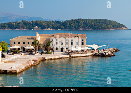 La zona di Faliraki presso l'isola di Corfù in Grecia Foto Stock