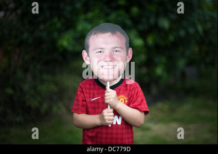 Wayne Rooney Mask Foto Stock