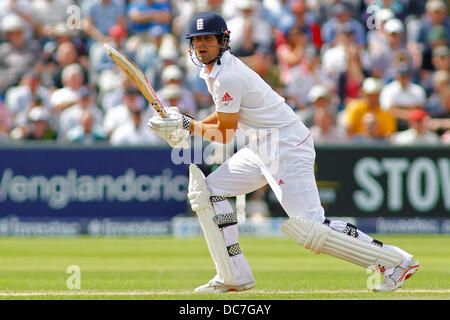 Chester Le Street, Regno Unito. 11 Ago, 2013. Alastair Cook durante il giorno tre delle ceneri Investec 4 test match a Emirates Riverside Stadium, il 11 agosto 2013 a Londra, Inghilterra. Credito: Mitchell Gunn/ESPA/Alamy Live News Foto Stock