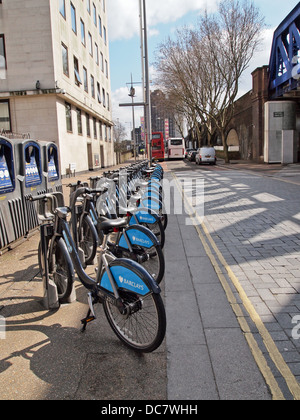 Barclays Bosis Biciclette a Londra Regno Unito Inghilterra Foto Stock