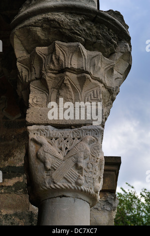 Dettaglio della colonna capitale, Ayasofya, Trabzon, Turchia 100930 38062 Foto Stock