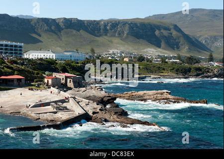 Il vecchio porto, Hermanus, Western Cape, Sud Africa Foto Stock