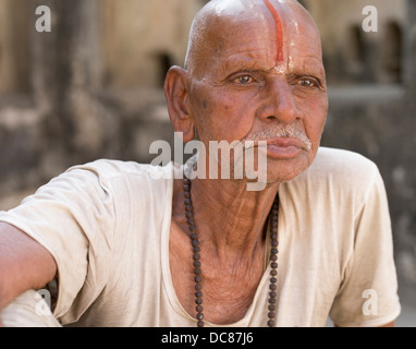 Ramnagar Fort sulle rive del Gange Fiume - Varanasi, India Foto Stock