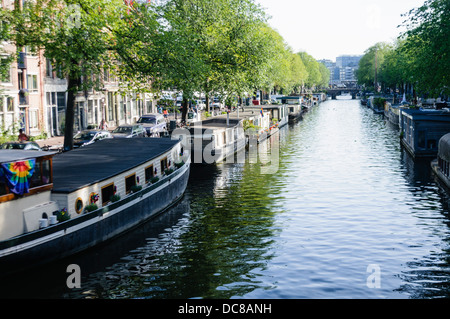 Battelli in Amsterdam Foto Stock