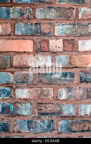 Muro di mattoni - texture spiovente Foto Stock