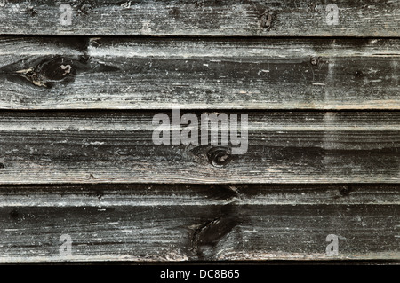 Texture di legno, con weathered look, vecchio e scuro - vintage Foto Stock
