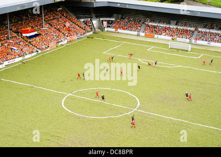 Stadion Feijenoord (De Kuip) stadio di calcio, (Rotterdam), a Madurodam Interactive Miniture Park, Paesi Bassi Foto Stock