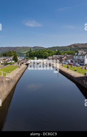 Serrature vuota [Thomas Telford] SUL CALEDONIAN CANAL a Fort Augustus LOCH NESS IN SCOZIA Foto Stock