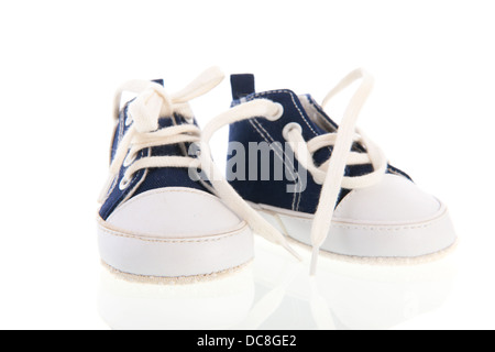 Baby sport calzature isolate su sfondo bianco Foto Stock