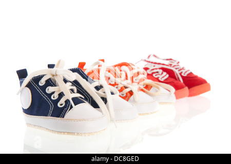 Baby sport calzature isolate su sfondo bianco Foto Stock