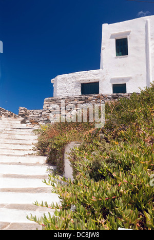 Tradizionale casa Greco su Sifnos Island, Grecia Foto Stock