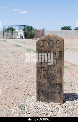 Cimitero di Old Fort Sumner Museum New Mexico USA Foto Stock