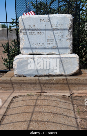 Billy the Kid grave site forte Sumner Museum New Mexico USA. Foto Stock