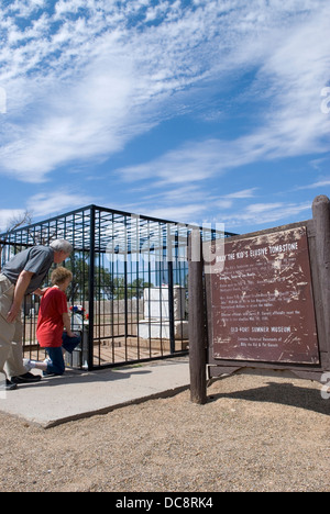 Sito della tomba di Billy the Kid Fort Sumner New Mexico USA. Foto Stock