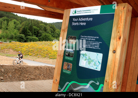 Glentress Peel Facility, Scottish Borders Foto Stock