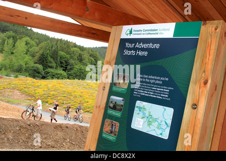 Glentress Peel Facility, Scottish Borders Foto Stock