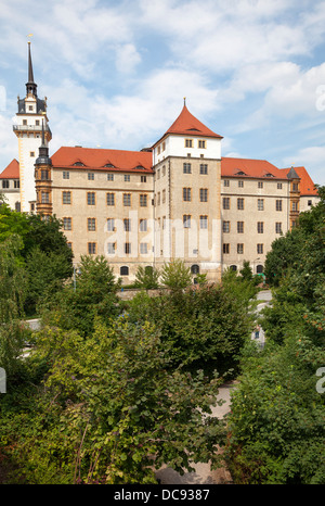 Schloss Hartenfels, Torgau, Bassa Sassonia, Germania Foto Stock