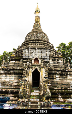 Chedi Shan stile in Wat Papoa , Chiangmai Thailandia Foto Stock