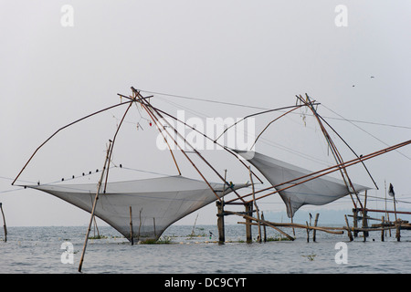 Cinese di reti da pesca Foto Stock